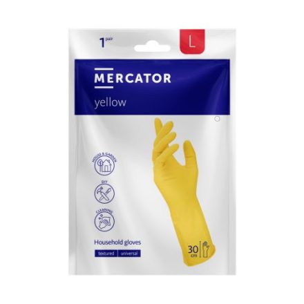 Mercator Yellow háztartási kesztyű L